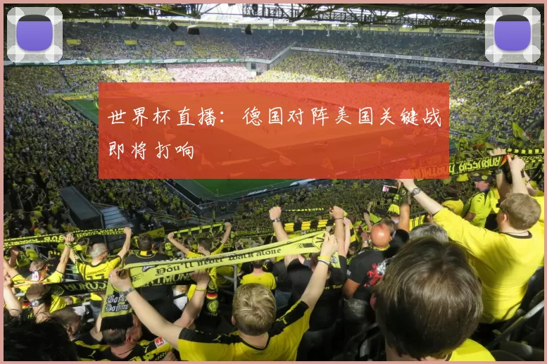 世界杯直播：德国对阵美国关键战即将打响
